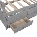 Daybed With Trundle And Drawers, Twin Size, Gray Old Sku: Lp0000141Eaa Gray Solid Wood