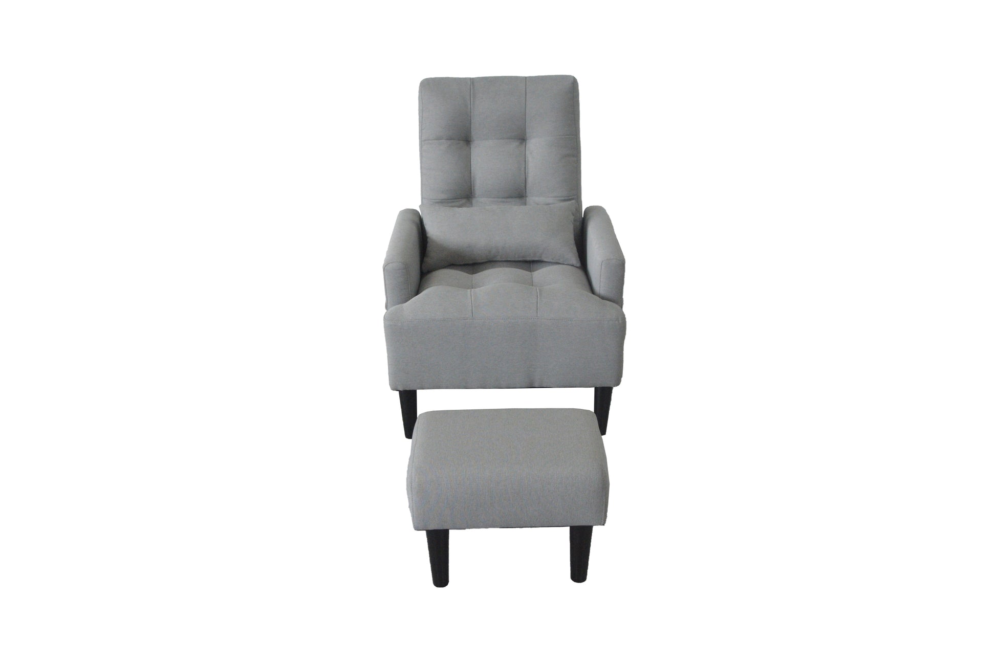 Redde Boo Modern Living Room Leisure Sofa Chair Design Gray Fabric Home Adjustable Cozy Soft Chair Cream White Modern Foam Fabric