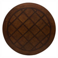 Traditional Dining Table 1Pc Brown Cherry Finish Pedestal Base Round Table Dining Room Furniture Brown Mix Dining Room Traditional Wood