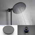 5 Setting Handheld Shower System Slide Bar Combo Rain Showerhead, Dual Shower Head Spa System Matte Black Abs