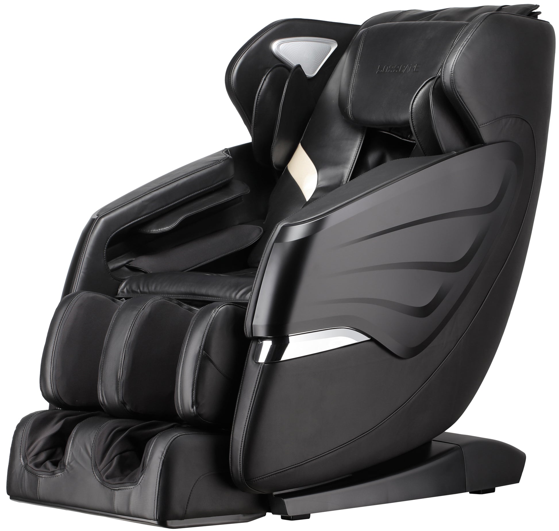 Massage Chairs Sl Track Full Body Massage Recliner With Foot Roller,Airbag Massage,Zero Gravity, Bluetooth Speaker Black Black Pu