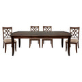 Cherry Finish Formal Dining Table 1Pc Lovely Veneer Pattern 2X Extension Leaf Contemporary Dining Furniture Cherry Dining Room Traditional Wood