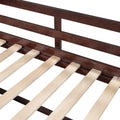 Twin Size Loft Bed With Two Shelves And Two Drawers Antique Espresso Antique Espresso Solid Wood