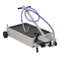 20 Gallon Low Profile Oil Drain With Pump Gray Steel