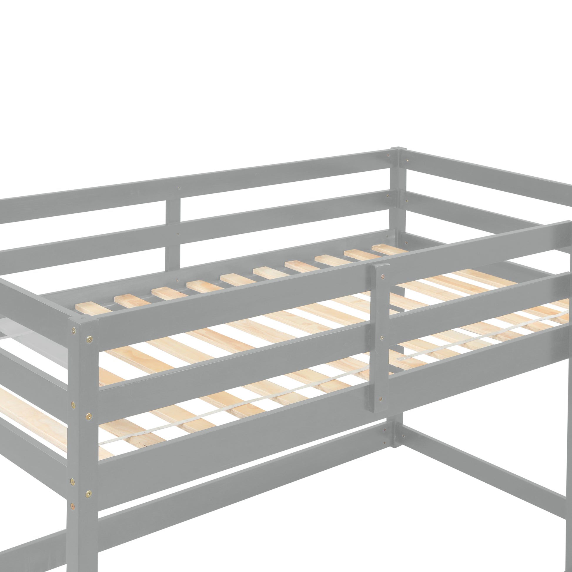 Loft Twin Bedgrey Twin Grey Pine