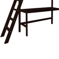 Loft Bed Full With Desk,Ladder,Shelvesespresso Espresso Pine