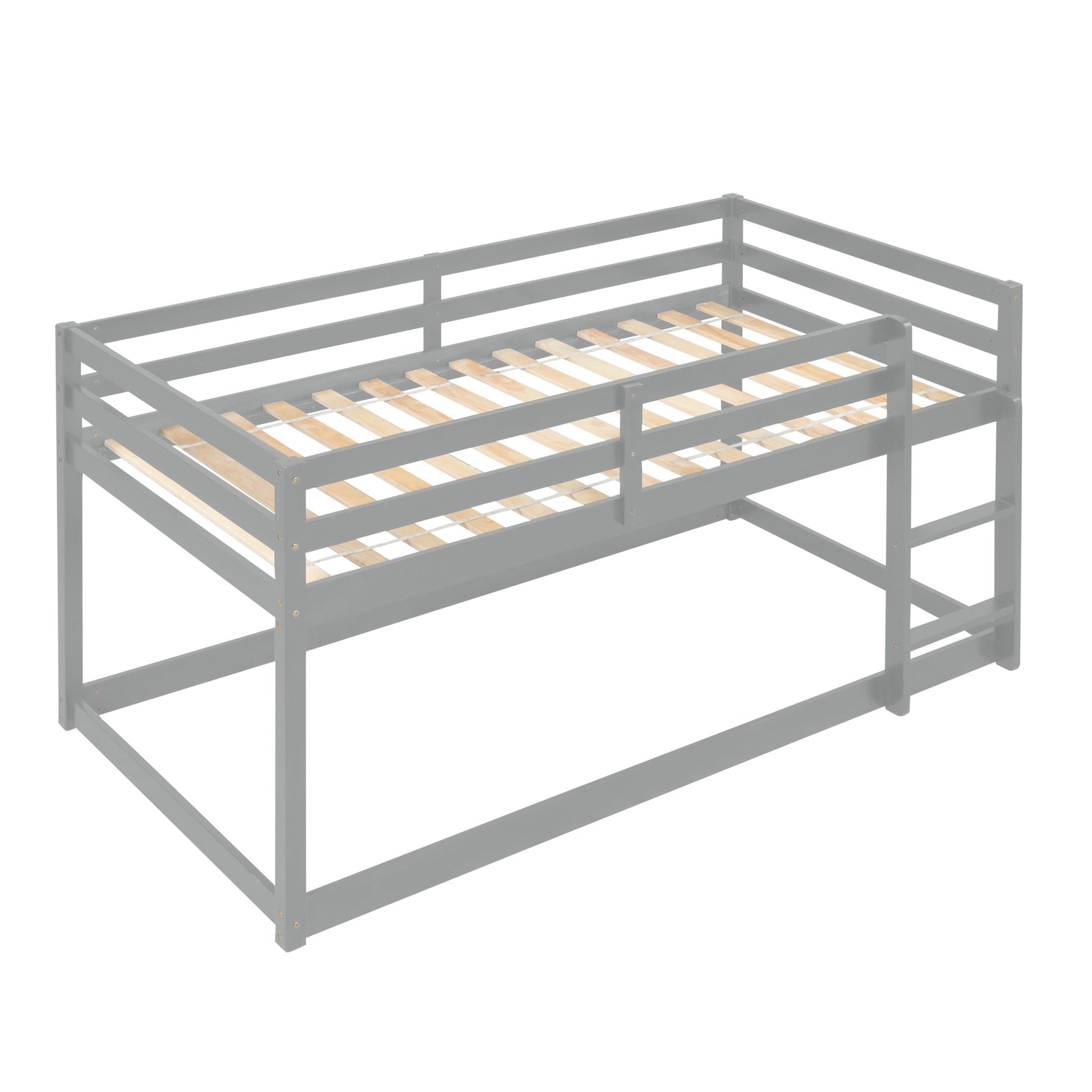 Loft Twin Bedgrey Twin Grey Pine