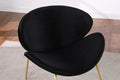 2 Chair 1 Carton Lounge Chair, Bedroom Vanity Chair For Home, Office, And Dining 6 Colors Black Velvet