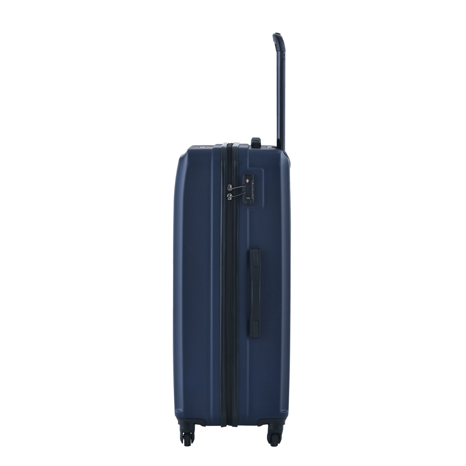 3 Piece Luggage Sets Abs Lightweight Suitcase With Two Hooks, Spinner Wheels, Tsa Lock, 20 24 28 Navy Navy Abs