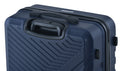 3 Piece Luggage Sets Abs Lightweight Suitcase With Two Hooks, Spinner Wheels, Tsa Lock, 20 24 28 Navy Navy Abs