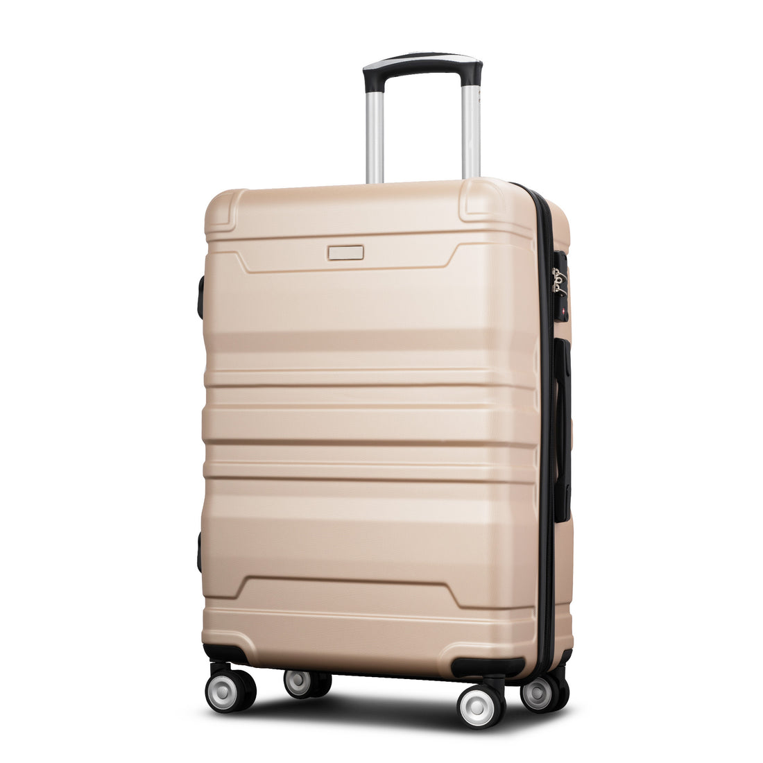 Luggage Sets Model Expandable Abs Hardshell 3Pcs Clearance Luggage Hardside Lightweight Durable Suitcase Sets Spinner Wheels Suitcase With Tsa Lock 20''24''28'' Champagne Champagne Abs