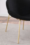 2 Chair 1 Carton Lounge Chair, Bedroom Vanity Chair For Home, Office, And Dining 6 Colors Black Velvet
