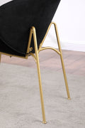 2 Chair 1 Carton Lounge Chair, Bedroom Vanity Chair For Home, Office, And Dining 6 Colors Black Velvet