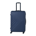 3 Piece Luggage Sets Abs Lightweight Suitcase With Two Hooks, Spinner Wheels, Tsa Lock, 20 24 28 Navy Navy Abs