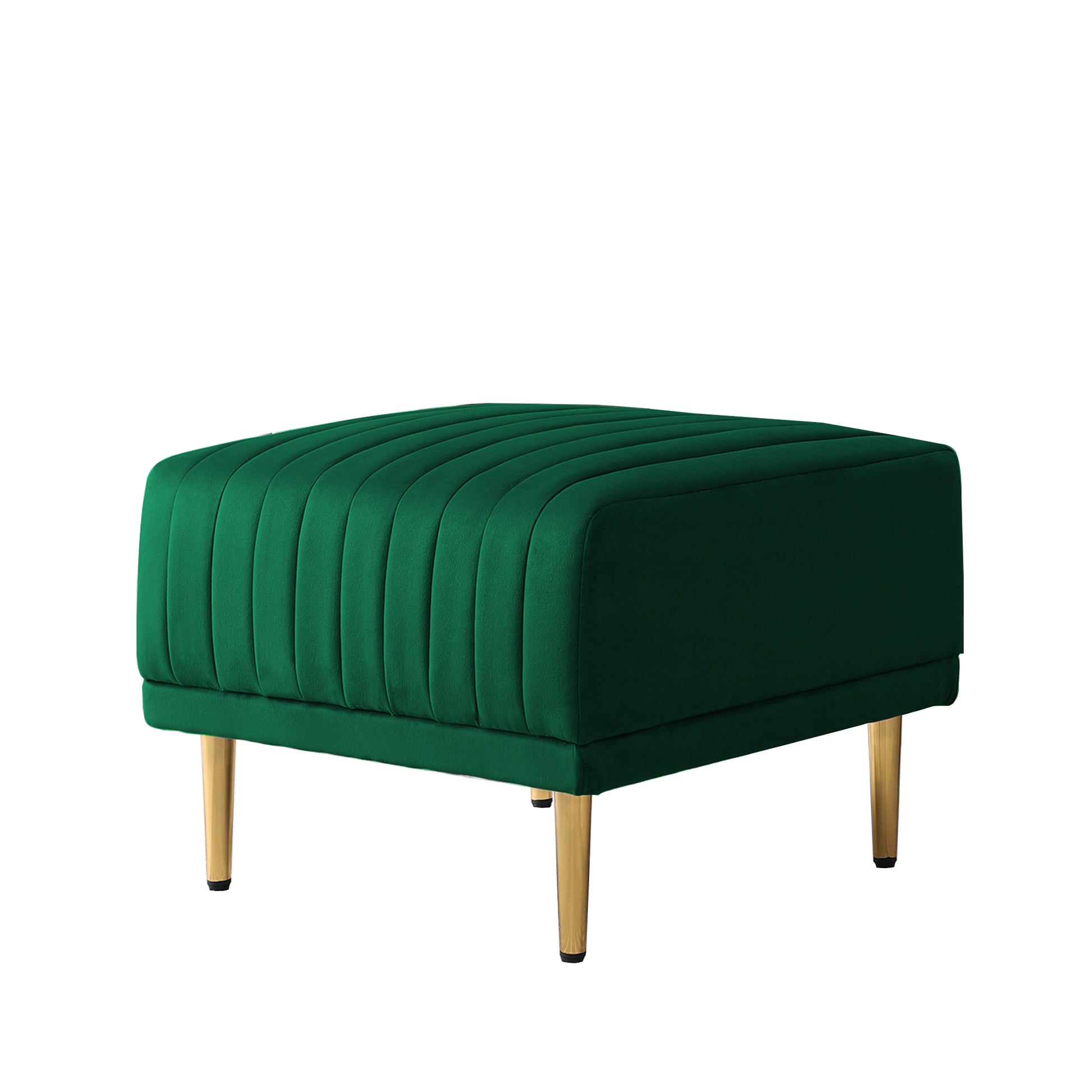 Ottoman Bench For Big Sofas Or Living Room Sofas Green Velvet Green Foam Velvet