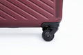 3 Piece Luggage Sets Abs Lightweight Suitcase With Two Hooks, Spinner Wheels, Tsa Lock, 20 24 28 Wine Red Red Abs