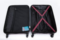 3 Piece Luggage Sets Abs Lightweight Suitcase With Two Hooks, Spinner Wheels, Tsa Lock, 20 24 28 Wine Red Red Abs