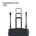 3 Piece Luggage Sets Abs Lightweight Suitcase With Two Hooks, Spinner Wheels, Tsa Lock, 20 24 28 Black Black Abs