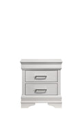 Twin 5 Pc Tufted Upholstery Led Bedroom Set Made With Wood In White Box Spring Required Twin White Wood 5 Piece Set Bedroom Bed Included,Chest Included,Dresser Included,Mirror Included,Nightstand