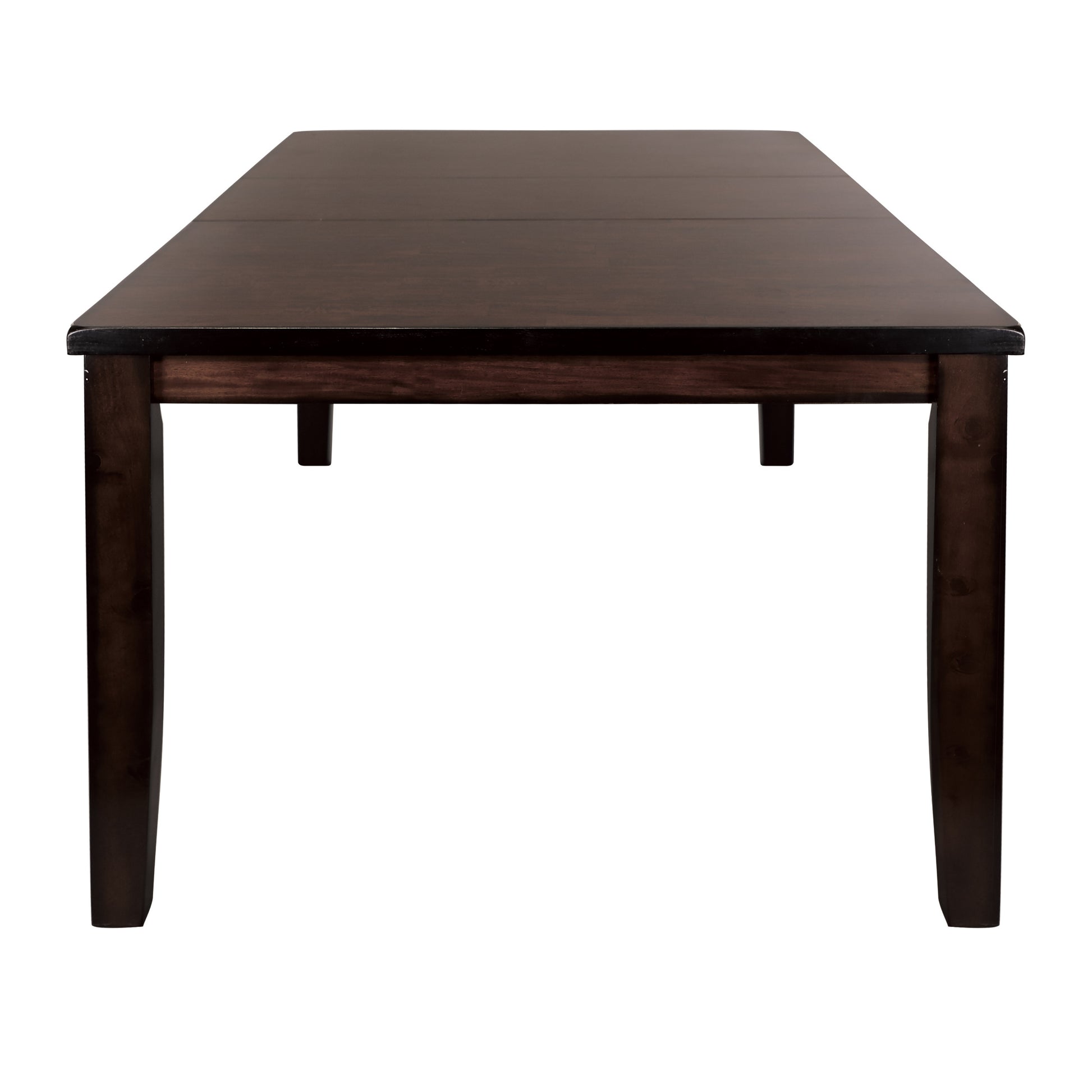 Cherry Finish Transitional 1Pc Dining Table With Extension Leaf Mango Veneer Wood Dining Furniture Cherry Dining Room Transitional Wood