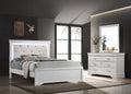 Modern Brooklyn 6 Drawer Dresser Made With Wood In White White Bedroom Modern Acacia Upholstered Wood