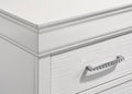 Twin 5 Pc Tufted Upholstery Led Bedroom Set Made With Wood In White Box Spring Required Twin White Wood 5 Piece Set Bedroom Bed Included,Chest Included,Dresser Included,Mirror Included,Nightstand