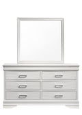 Twin 5 Pc Tufted Upholstery Led Bedroom Set Made With Wood In White Box Spring Required Twin White Wood 5 Piece Set Bedroom Bed Included,Chest Included,Dresser Included,Mirror Included,Nightstand