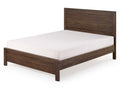 Albany Solid Wood Full Bed Frame With Headboard, Heavy Duty Modern Rustic Full Size Bed Frames, Box Spring Needed Espresso Solid Wood