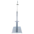 Outdoor Garden Pool Shower With Chassis Board, For Swimming Pool, Patio, Terrace, Garden,Wood Gray Solid Wood