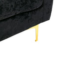 Coolmore U Shape Sectional Sofa With Ottomanreversible Sofa Couch For Living Room,Spacious Furniture,Durable Couch Removable And Machine Washable Cover Black Velvet Black Primary Living Space Foam Velvet 4 Seat