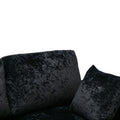 Coolmore U Shape Sectional Sofa With Ottomanreversible Sofa Couch For Living Room,Spacious Furniture,Durable Couch Removable And Machine Washable Cover Black Velvet Black Primary Living Space Foam Velvet 4 Seat