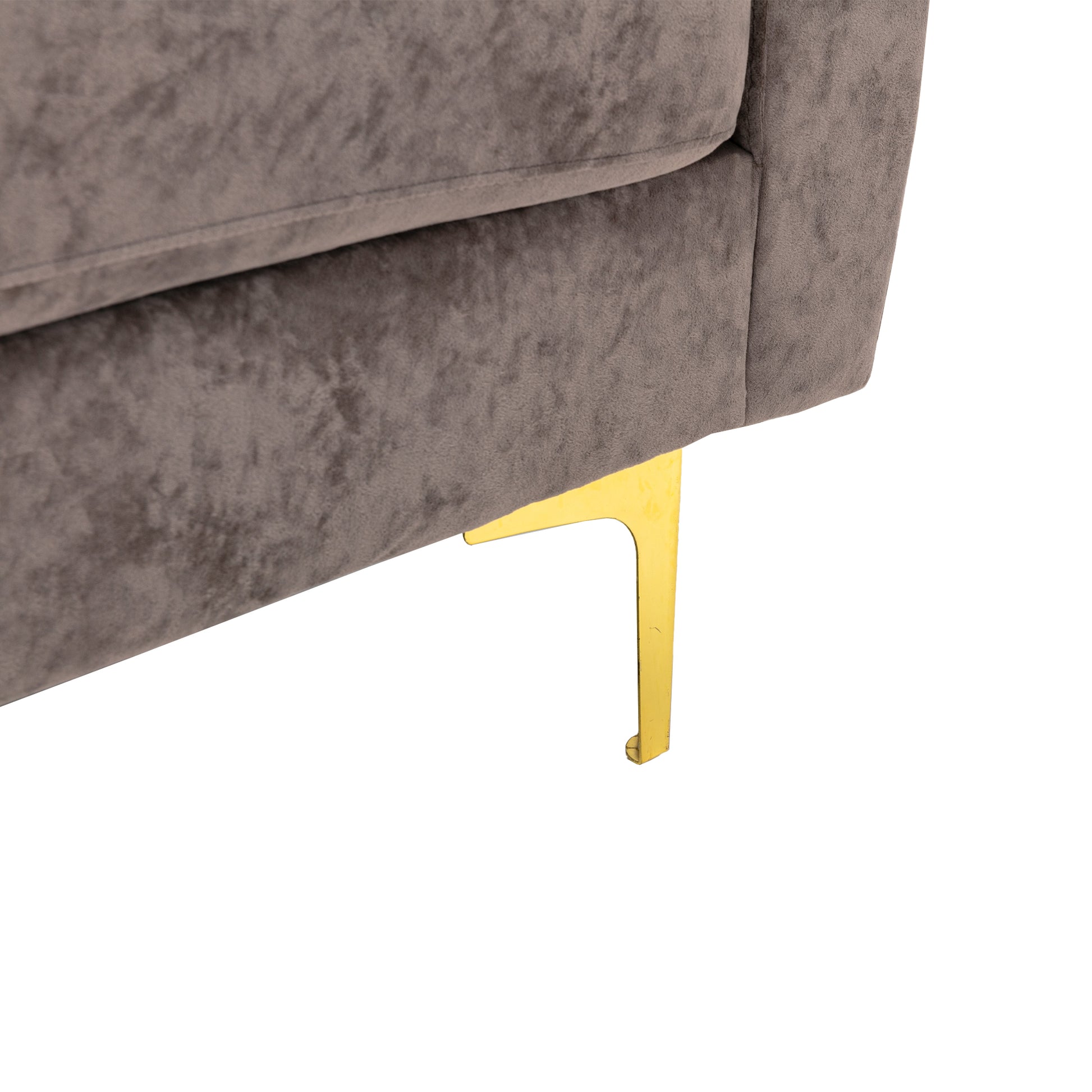 Coolmore U Shape Sectional Sofa With Ottomanreversible Sofa Couch For Living Room,Spacious Furniture,Durable Couch Removable And Machine Washable Cover Grey Velvet Grey Primary Living Space Foam Velvet 4 Seat