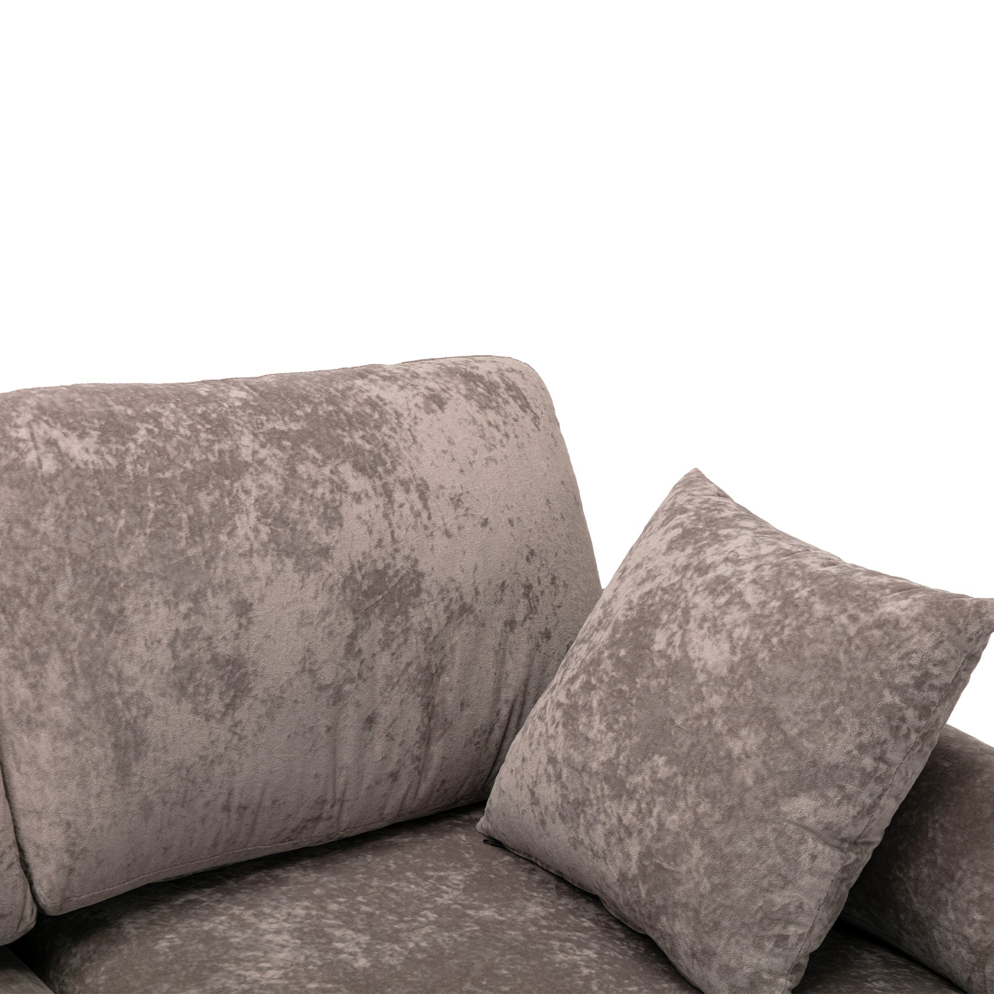 Coolmore U Shape Sectional Sofa With Ottomanreversible Sofa Couch For Living Room,Spacious Furniture,Durable Couch Removable And Machine Washable Cover Grey Velvet Grey Primary Living Space Foam Velvet 4 Seat
