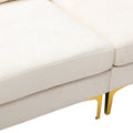 Coolmore U Shape Sectional Sofa With Ottomanreversible Sofa Couch For Living Room,Spacious Furniture,Durable Couch Removable And Machine Washable Cover White Teddy White Foam Velvet 4 Seat