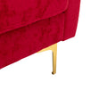 Coolmore U Shape Sectional Sofa With Ottomanreversible Sofa Couch For Living Room,Spacious Furniture,Durable Couch Removable And Machine Washable Cover Red Velvet Red Primary Living Space Foam Velvet 4 Seat