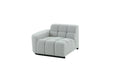 Modern Modular Sectional Sofa Set, Self Customization Design Sofa, Living Room Couch Set Grey Polyester