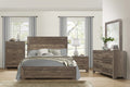 Rustic Brown Finish Full Size Panel Bed Wooden Bedroom Furniture 1Pc, Bed In A Box Box Spring Required Full Rustic Brown Bedroom Bed Frame Wood