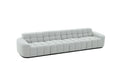 Modern Modular Sectional Sofa Set, Self Customization Design Sofa, Living Room Couch Set Grey Polyester