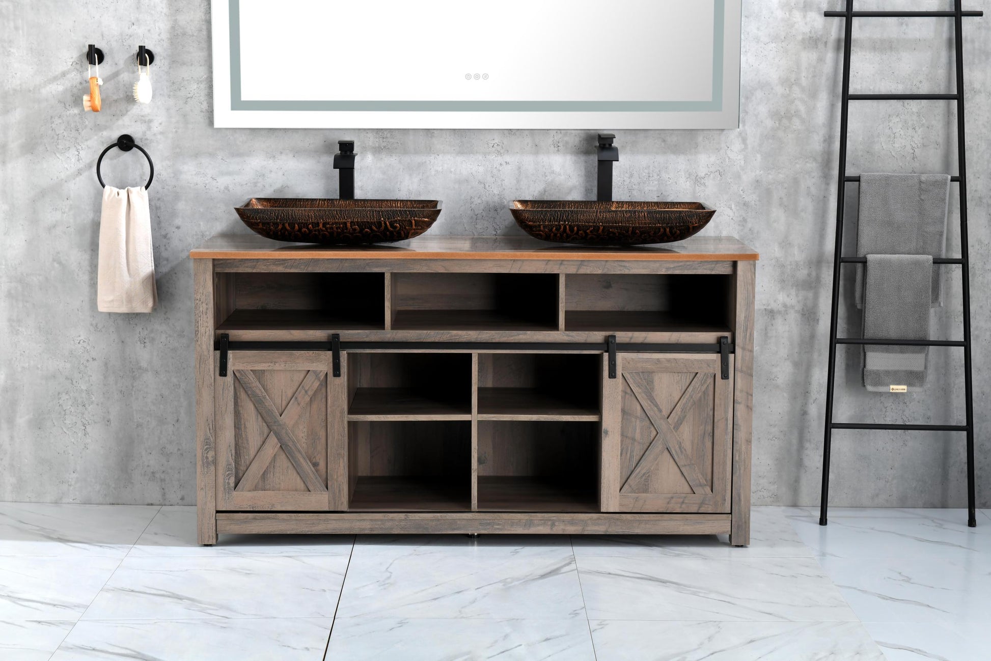 72 In. W X 36 In. H Frameless Led Single Bathroom Vanity Mirror In Polished Crystaln Bathroom Vanity Led Mirror With 3 Color Lights Mirror For Bathroom Wall 60 Inch Smart Lighted Vanity Mirrors Dimm White Aluminium