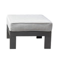 6 Piece Sofa Seating Group With Cushions, Powdered Pewter Pewter Polyester Aluminum