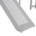 Loft Bed With Slide, Multifunctional Design, Twin Gray Old Sku: Wf191904Aae Gray Solid Wood