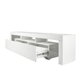 Modern Gloss White Tv Stand For 80 Inch Tv20 Colors Led Tv Stand W Remote Control Lights White Mdf