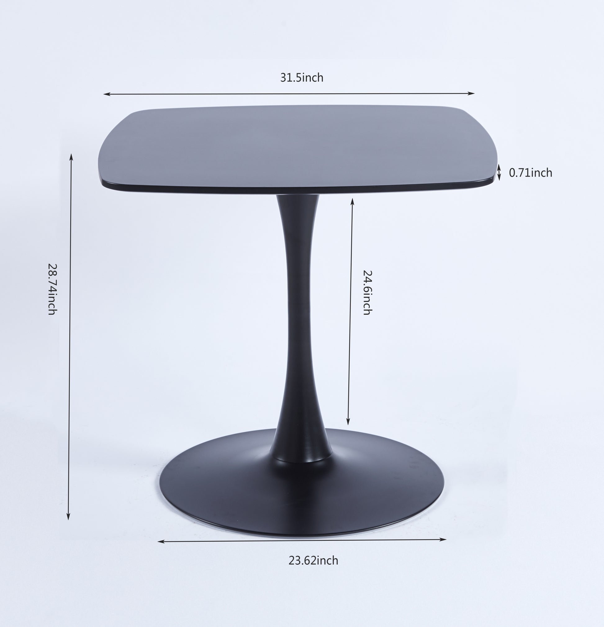 Special Dining Table,Mdf Dining Tablekitchen Table,Black,Exective Desk Matte Black Mdf