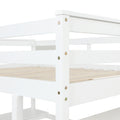 Loft Bed Full With Desk,Ladder,Shelveswhite White Pine