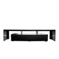 Modern Gloss Black Tv Stand For 80 Inch Tv20 Colors Led Tv Stand W Remote Control Lights Black Mdf