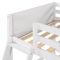 Solid Wood Twin Size Loft Bed With Ladder White Old Sku: Wf191903Aak White Solid Wood