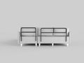 Aybuke Sectional, Grey Grey Foam Solid Wood 5 Seat