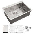 30X22 Inch Kitchen Sink Drop In 16 Gauge Stainless Steel 30