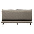 Casual Living Room 1Pc Elegant Lounger Brown Textured Fabric Upholstered Sleeper Sofa Versatile Placement Furniture Brown Primary Living Space Solid Wood 2 Seat