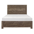 Rustic Brown Finish Full Size Panel Bed Wooden Bedroom Furniture 1Pc, Bed In A Box Box Spring Required Full Rustic Brown Bedroom Bed Frame Wood